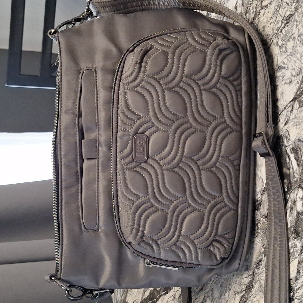 Lug Samba Crossbody Bag,  EUC,  Dark Gray